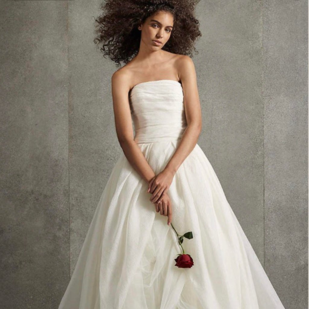 open lace back dress Vera Wang: Ariza main image 1